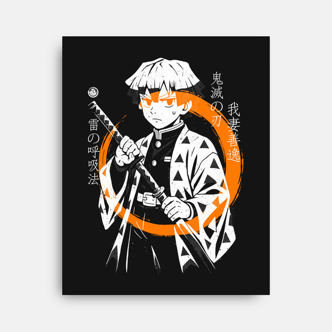 Thunder Breath Ninja-None-Stretched-Canvas-Eoli Studio