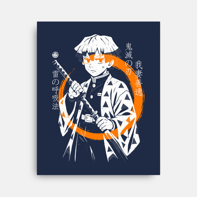 Thunder Breath Ninja-None-Stretched-Canvas-Eoli Studio
