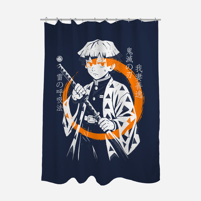 Thunder Breath Ninja-None-Polyester-Shower Curtain-Eoli Studio