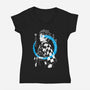 Water Breath Ninja-Womens-V-Neck-Tee-Eoli Studio