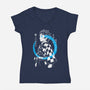 Water Breath Ninja-Womens-V-Neck-Tee-Eoli Studio