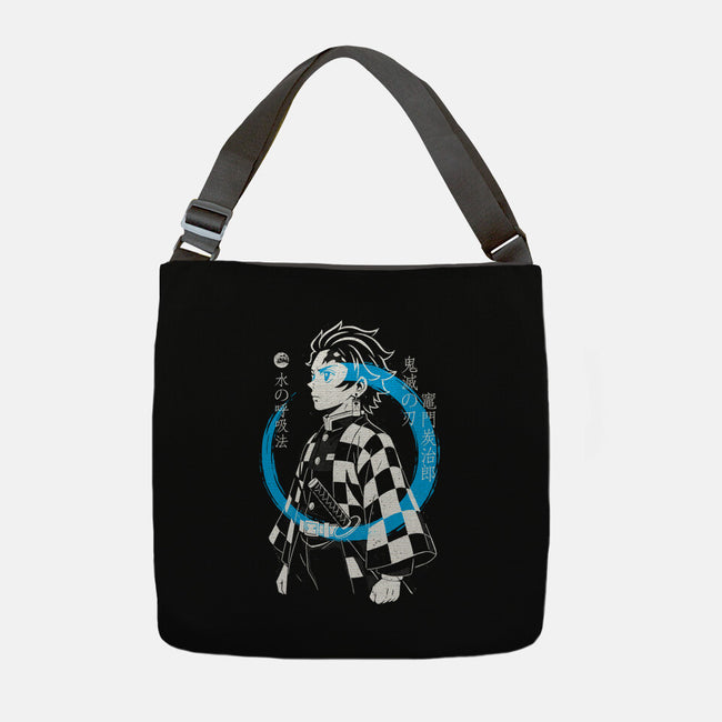 Water Breath Ninja-None-Adjustable Tote-Bag-Eoli Studio