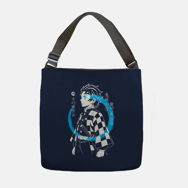 Water Breath Ninja-None-Adjustable Tote-Bag-Eoli Studio