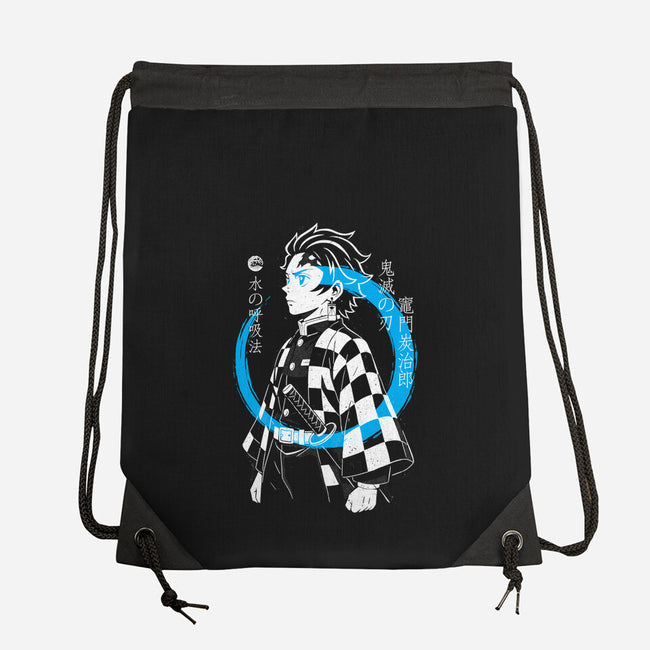Water Breath Ninja-None-Drawstring-Bag-Eoli Studio