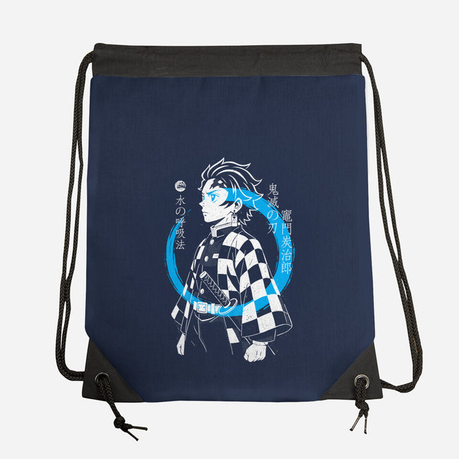 Water Breath Ninja-None-Drawstring-Bag-Eoli Studio