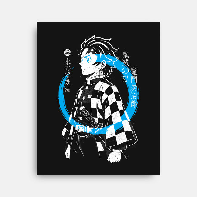 Water Breath Ninja-None-Stretched-Canvas-Eoli Studio