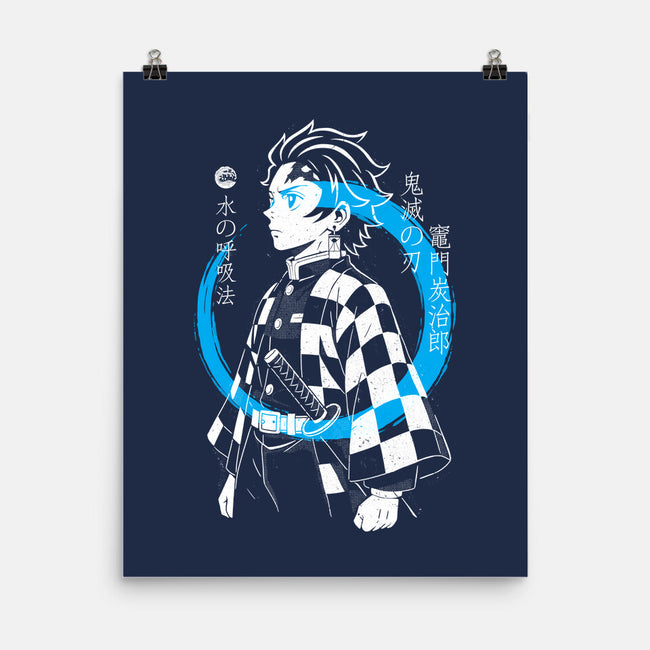 Water Breath Ninja-None-Matte-Poster-Eoli Studio