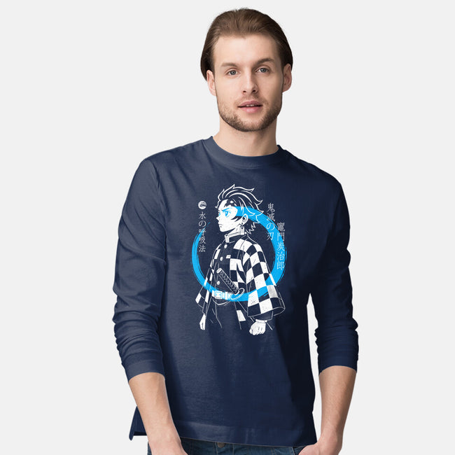 Water Breath Ninja-Mens-Long Sleeved-Tee-Eoli Studio