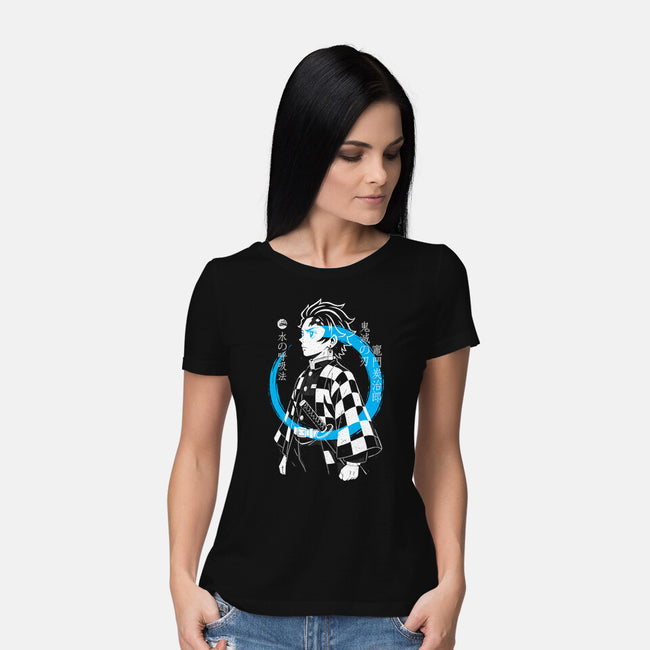 Water Breath Ninja-Womens-Basic-Tee-Eoli Studio
