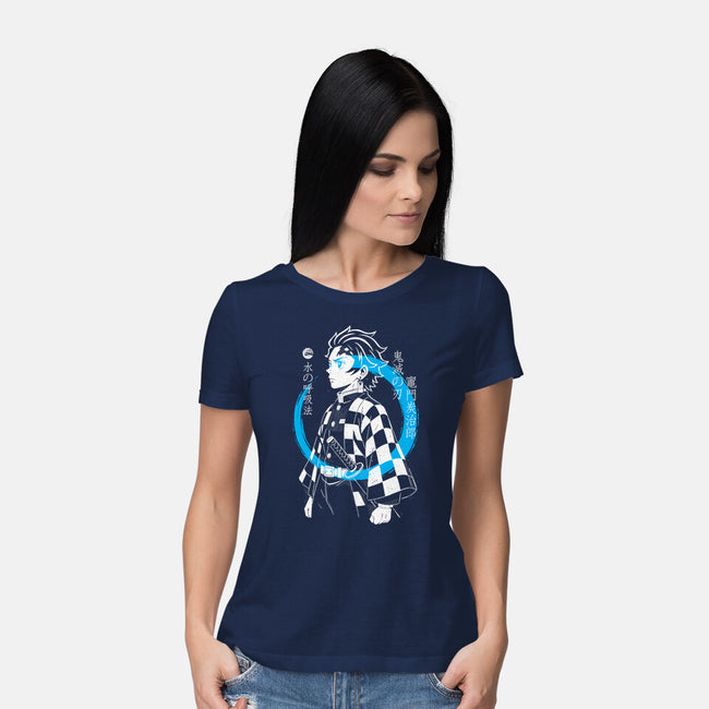 Water Breath Ninja-Womens-Basic-Tee-Eoli Studio