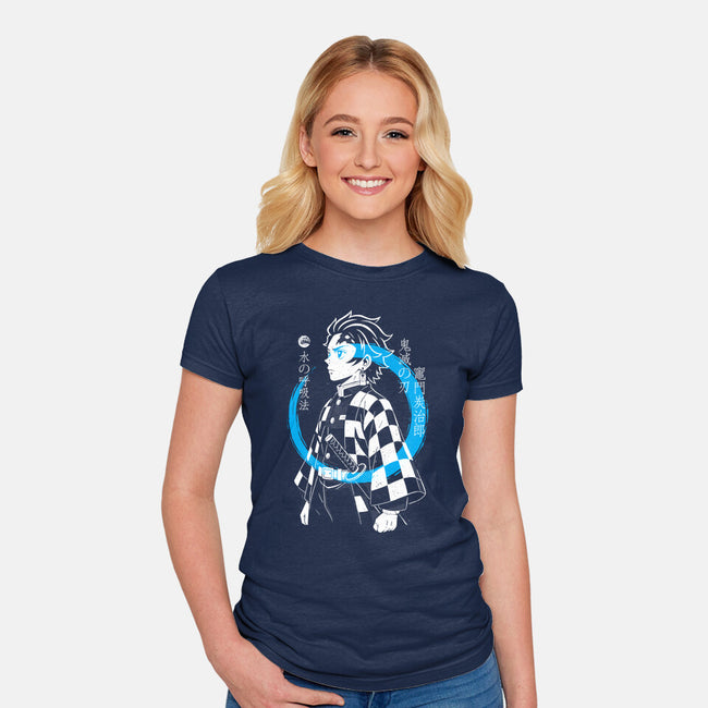 Water Breath Ninja-Womens-Fitted-Tee-Eoli Studio