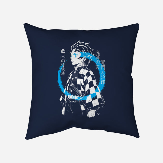 Water Breath Ninja-None-Removable Cover w Insert-Throw Pillow-Eoli Studio