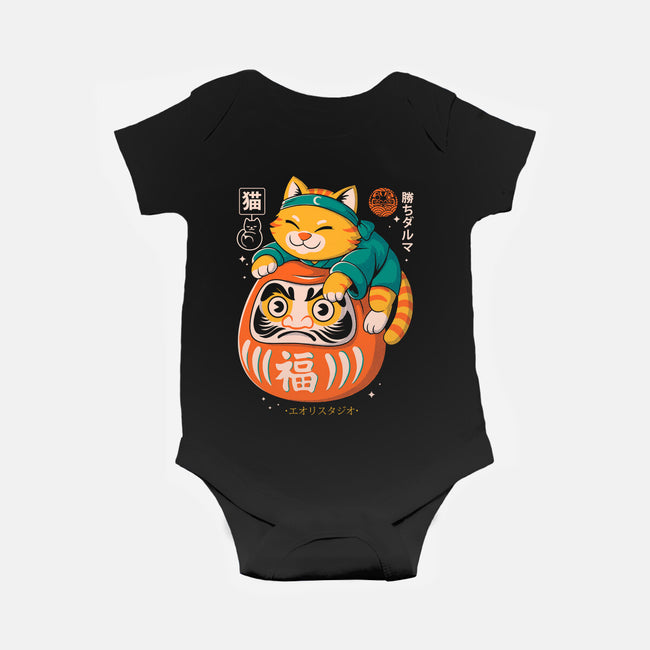 Neko Daruma Hug-Baby-Basic-Onesie-Eoli Studio