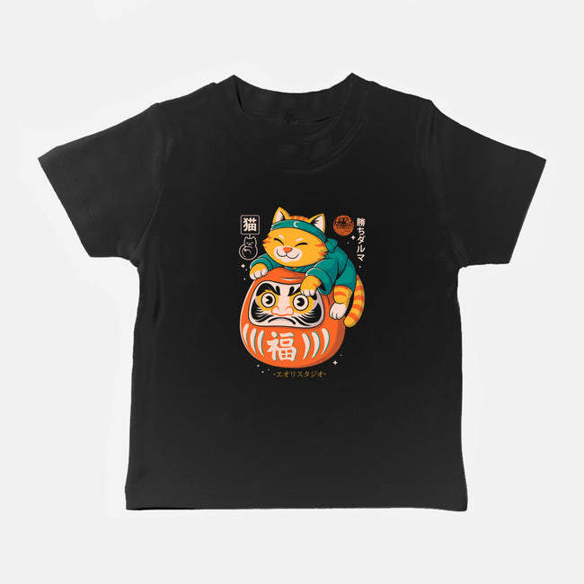 Neko Daruma Hug-Baby-Basic-Tee-Eoli Studio