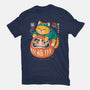 Neko Daruma Hug-Womens-Fitted-Tee-Eoli Studio