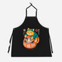 Neko Daruma Hug-Unisex-Kitchen-Apron-Eoli Studio