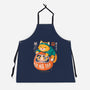 Neko Daruma Hug-Unisex-Kitchen-Apron-Eoli Studio
