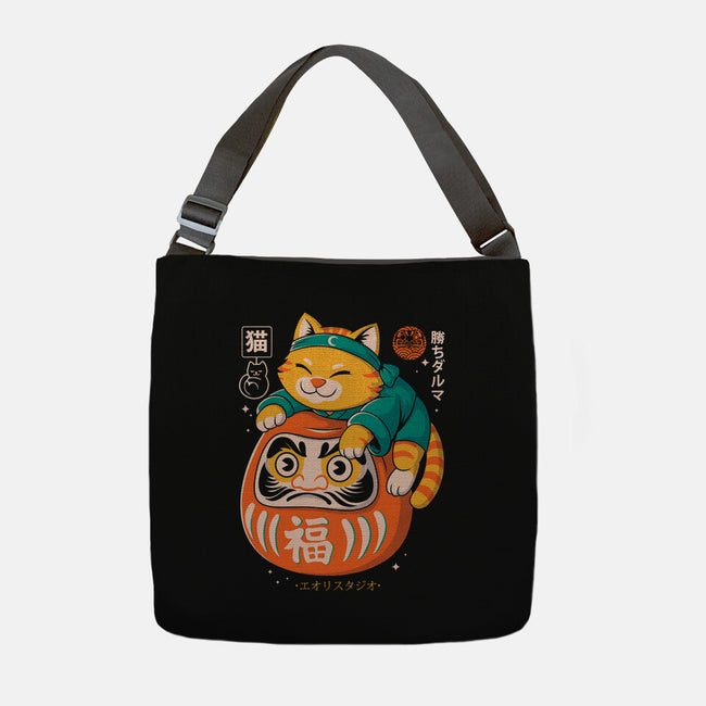Neko Daruma Hug-None-Adjustable Tote-Bag-Eoli Studio