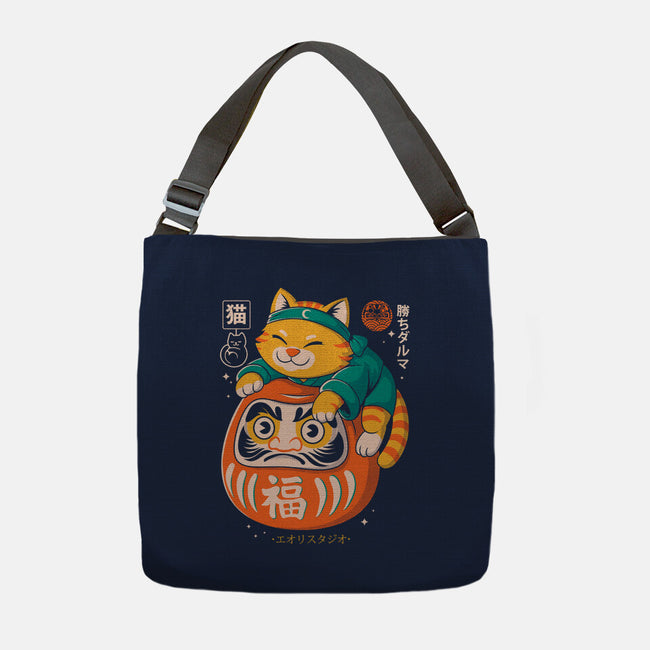 Neko Daruma Hug-None-Adjustable Tote-Bag-Eoli Studio