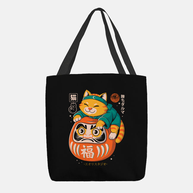 Neko Daruma Hug-None-Basic Tote-Bag-Eoli Studio