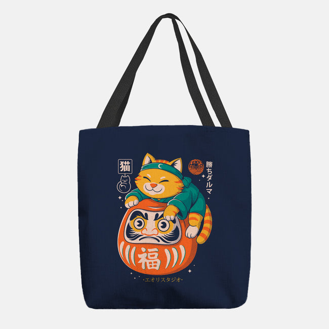 Neko Daruma Hug-None-Basic Tote-Bag-Eoli Studio