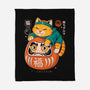 Neko Daruma Hug-None-Fleece-Blanket-Eoli Studio