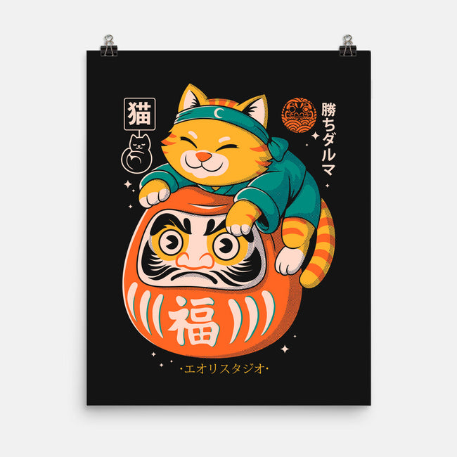 Neko Daruma Hug-None-Matte-Poster-Eoli Studio
