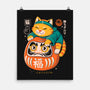 Neko Daruma Hug-None-Matte-Poster-Eoli Studio