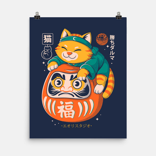 Neko Daruma Hug-None-Matte-Poster-Eoli Studio