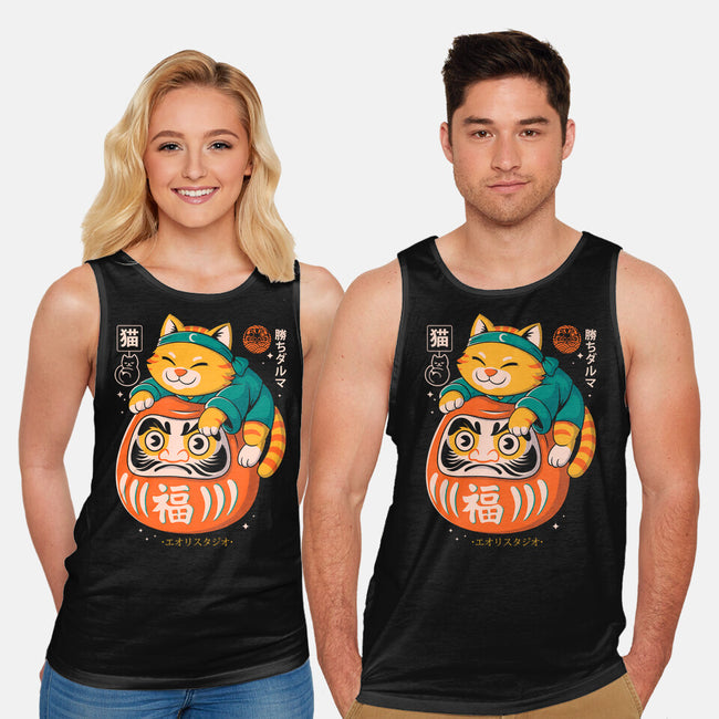 Neko Daruma Hug-Unisex-Basic-Tank-Eoli Studio