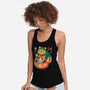 Neko Daruma Hug-Womens-Racerback-Tank-Eoli Studio