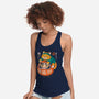 Neko Daruma Hug-Womens-Racerback-Tank-Eoli Studio