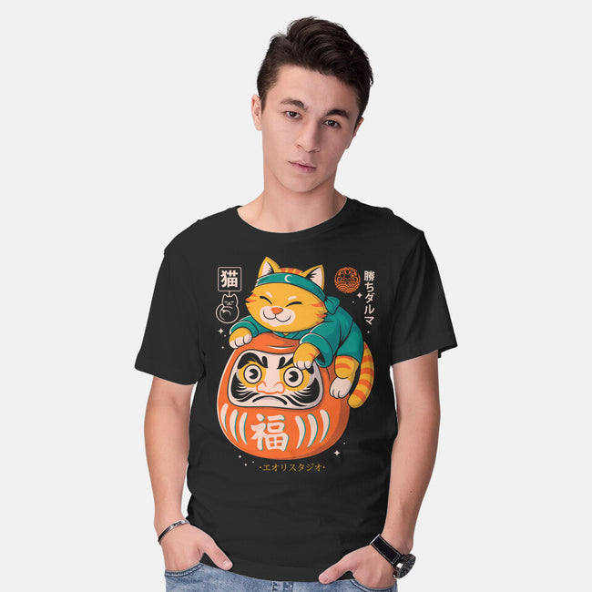 Neko Daruma Hug-Mens-Basic-Tee-Eoli Studio