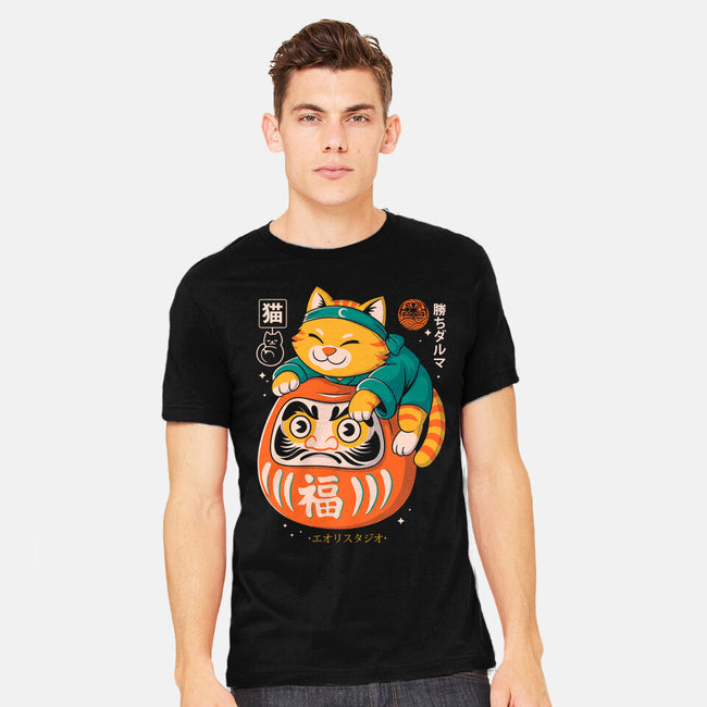 Neko Daruma Hug-Mens-Heavyweight-Tee-Eoli Studio