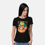 Neko Daruma Hug-Womens-Basic-Tee-Eoli Studio