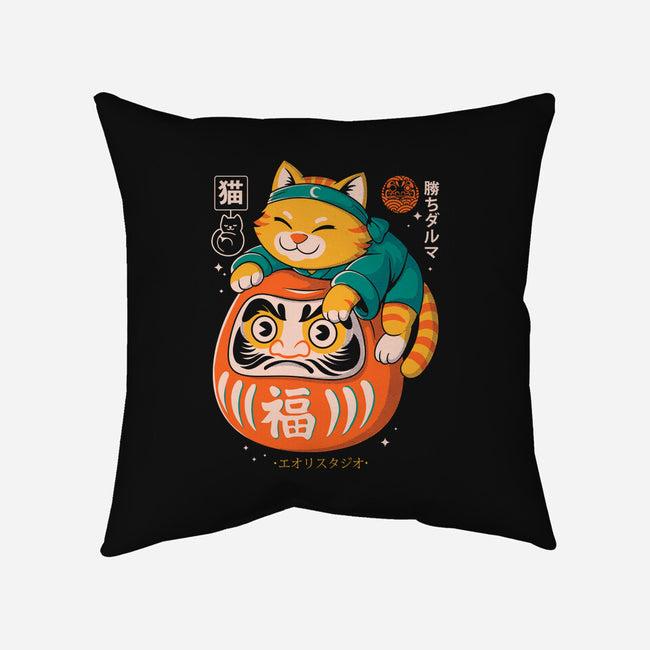 Neko Daruma Hug-None-Removable Cover w Insert-Throw Pillow-Eoli Studio
