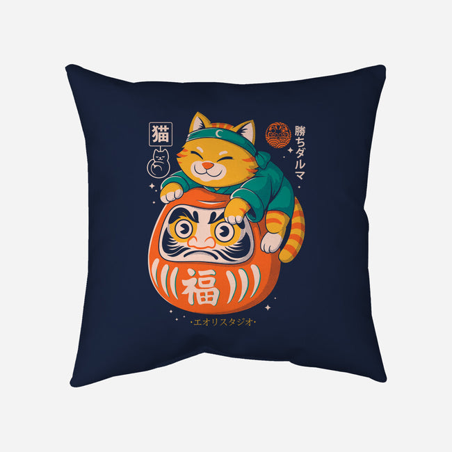 Neko Daruma Hug-None-Removable Cover w Insert-Throw Pillow-Eoli Studio