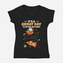 To Be Far Far Away-Womens-V-Neck-Tee-sachpica