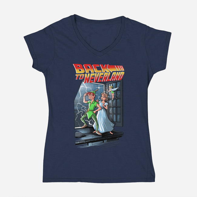 Back To Neverland-Womens-V-Neck-Tee-zascanauta