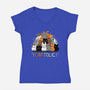 Cattolic-Womens-V-Neck-Tee-Vallina84