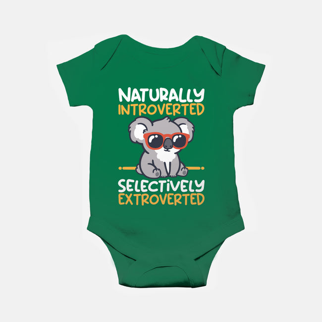 Koala Selectively Extroverted-Baby-Basic-Onesie-NemiMakeit