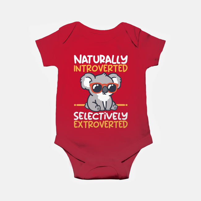 Koala Selectively Extroverted-Baby-Basic-Onesie-NemiMakeit