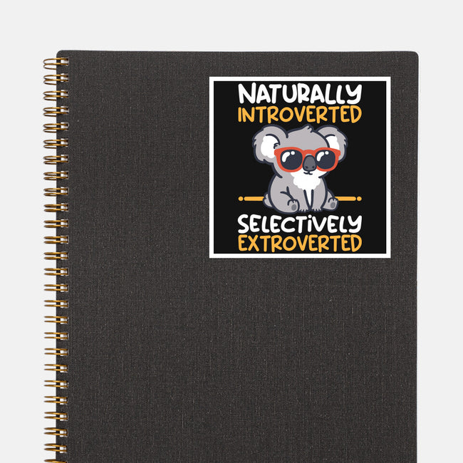 Koala Selectively Extroverted-None-Glossy-Sticker-NemiMakeit