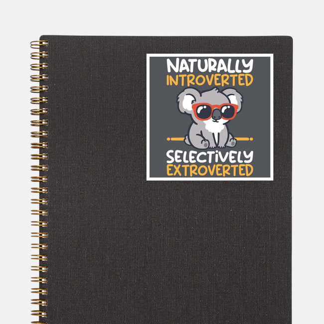 Koala Selectively Extroverted-None-Glossy-Sticker-NemiMakeit