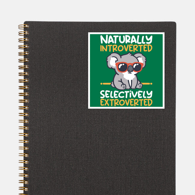 Koala Selectively Extroverted-None-Glossy-Sticker-NemiMakeit
