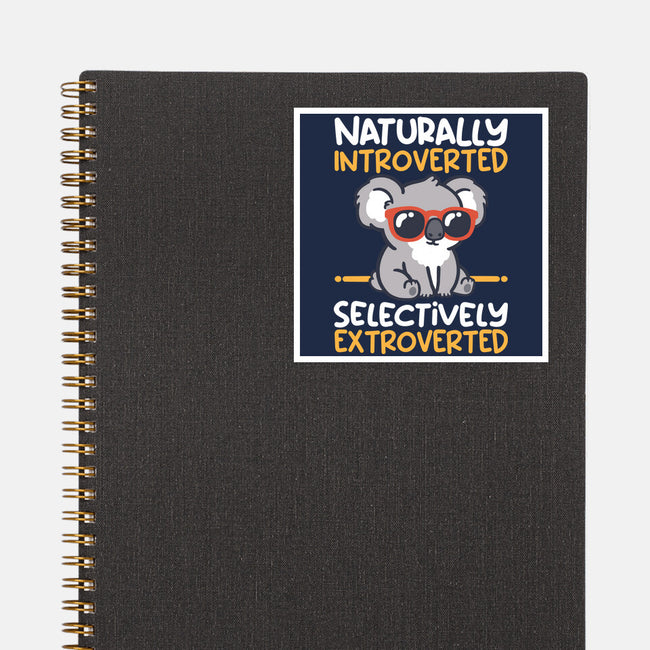 Koala Selectively Extroverted-None-Glossy-Sticker-NemiMakeit