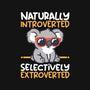 Koala Selectively Extroverted-Womens-Fitted-Tee-NemiMakeit