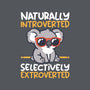 Koala Selectively Extroverted-Womens-Fitted-Tee-NemiMakeit