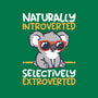 Koala Selectively Extroverted-Womens-Fitted-Tee-NemiMakeit