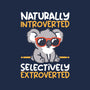 Koala Selectively Extroverted-Womens-Fitted-Tee-NemiMakeit